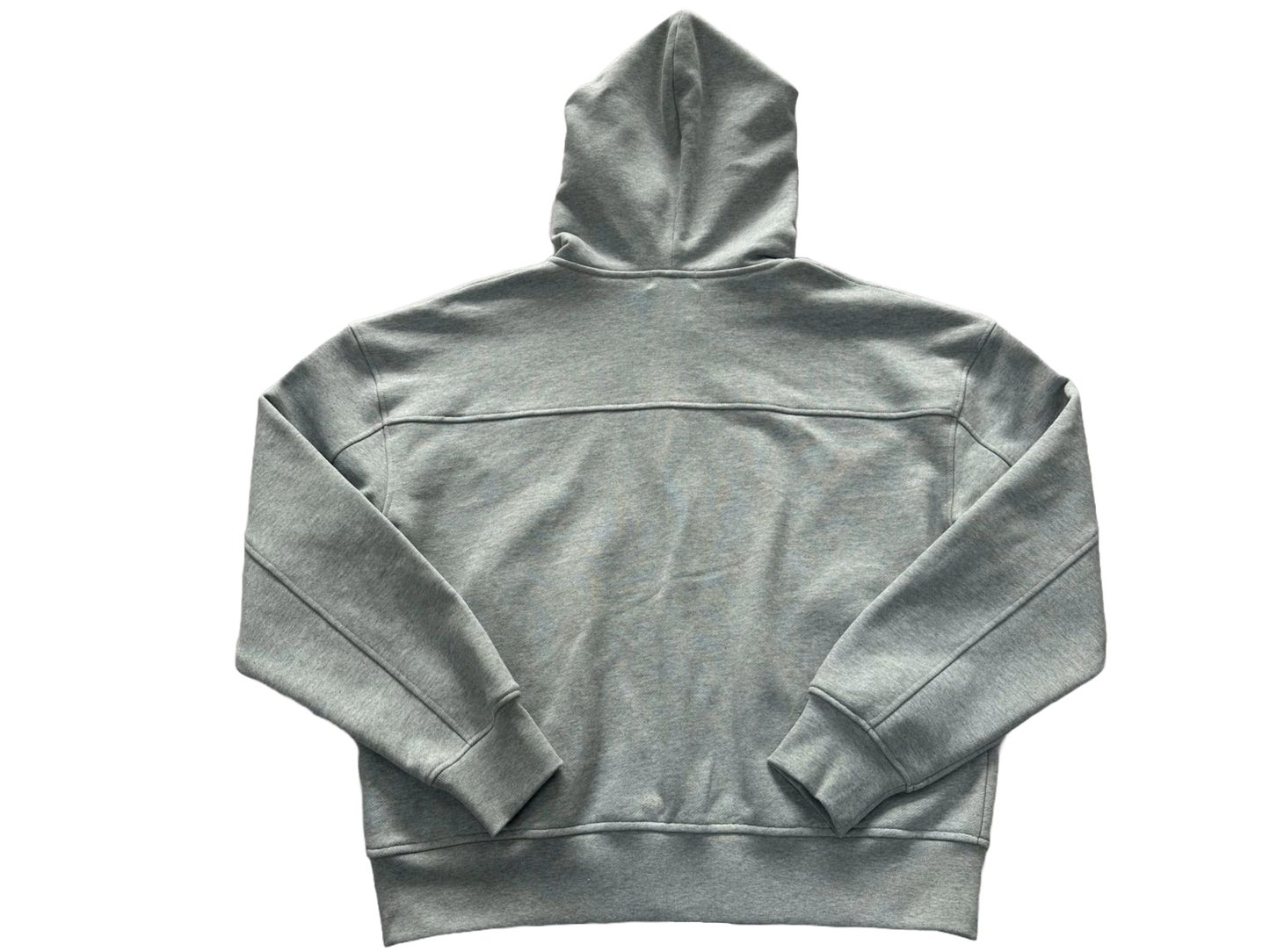 STAINED GREY ZIPPED HOODIE