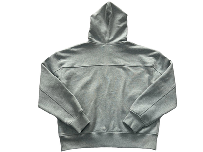 STAINED GREY ZIPPED HOODIE